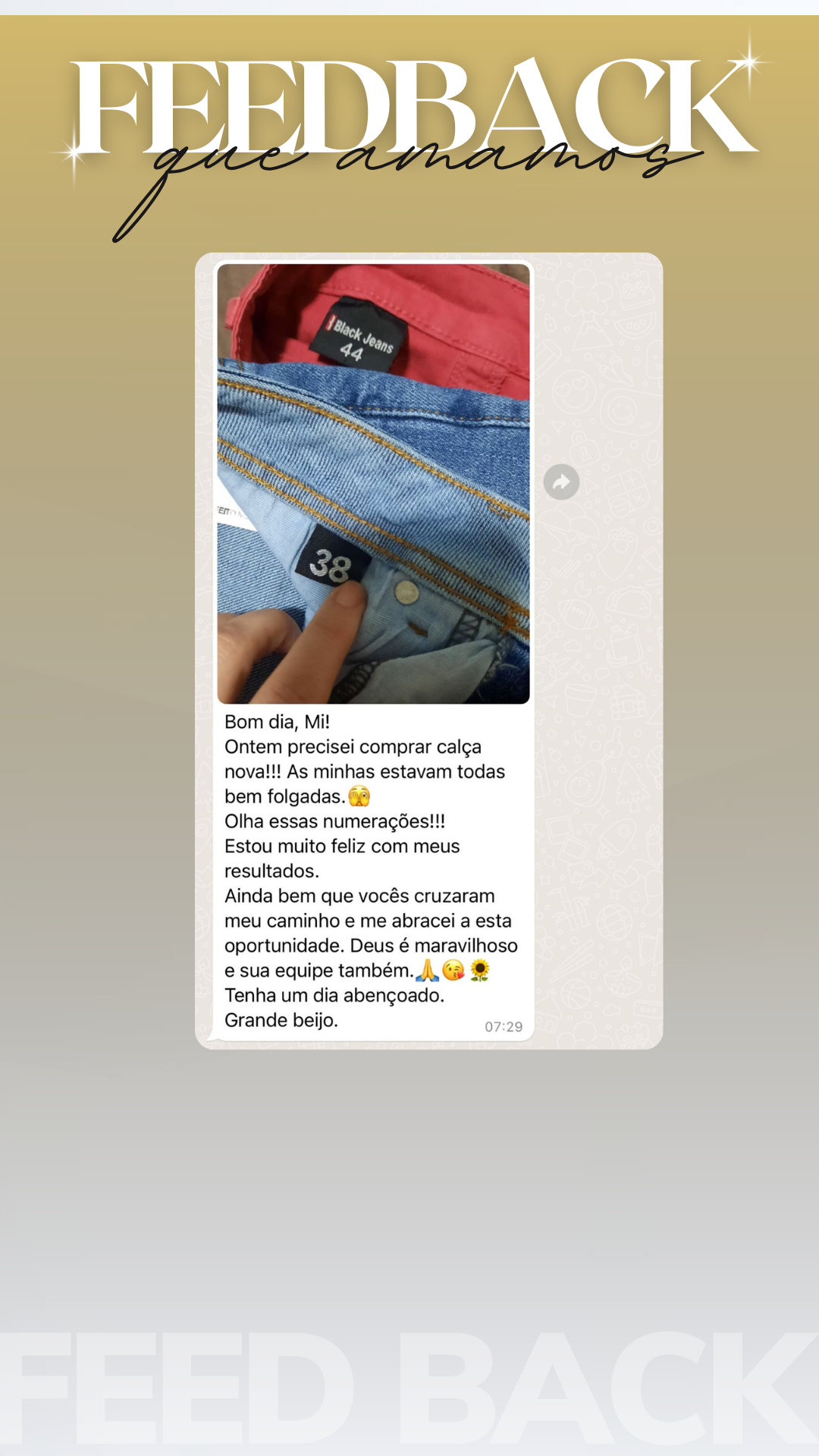 Feedback do Cliente Branco Minimalista Story - 1