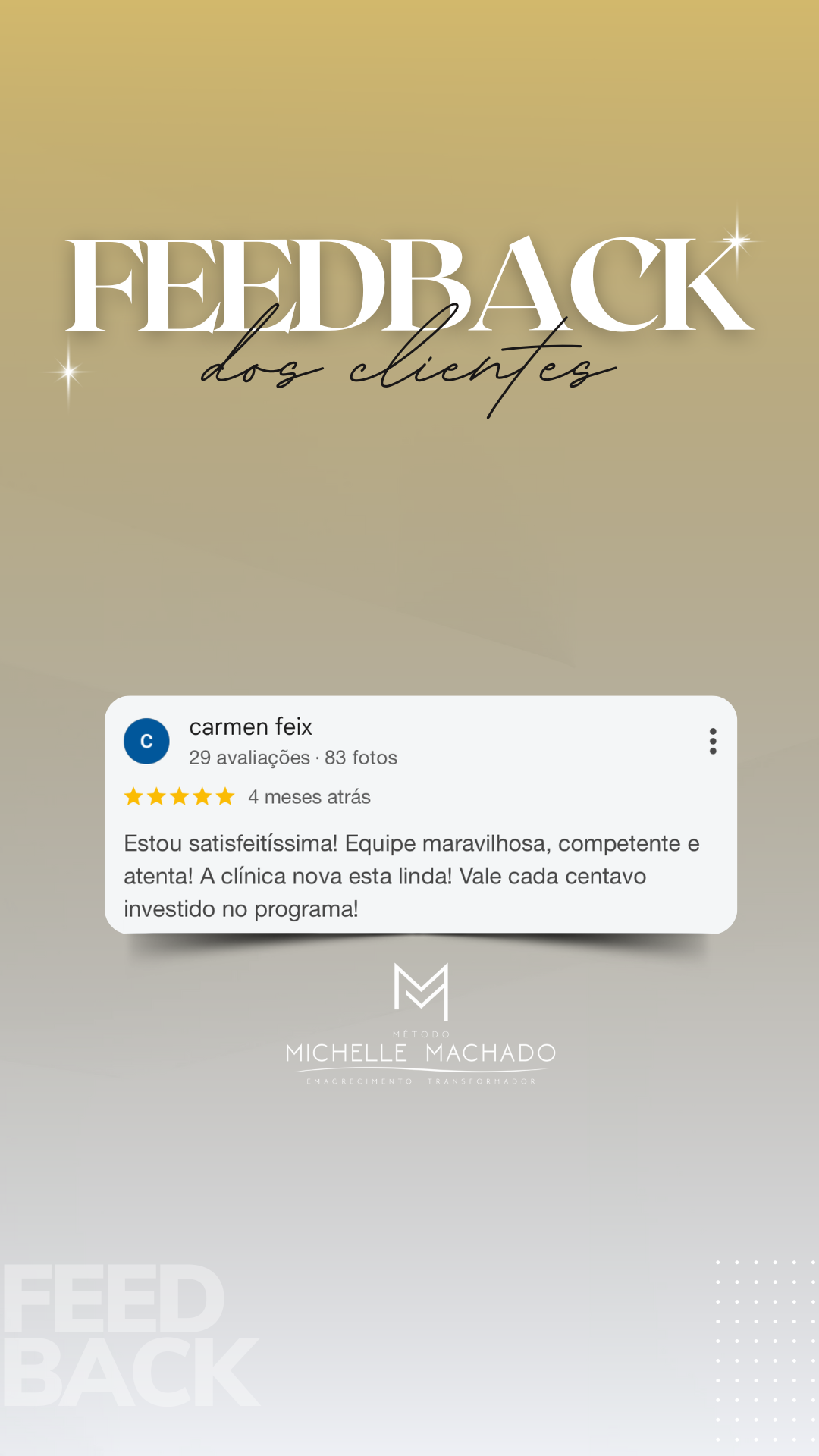 Feedback do Cliente Branco Minimalista Story - 10