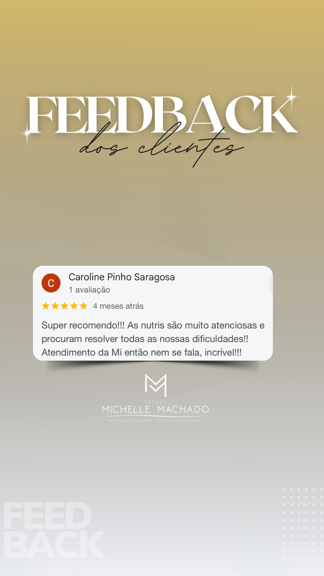 Feedback do Cliente Branco Minimalista Story - 11