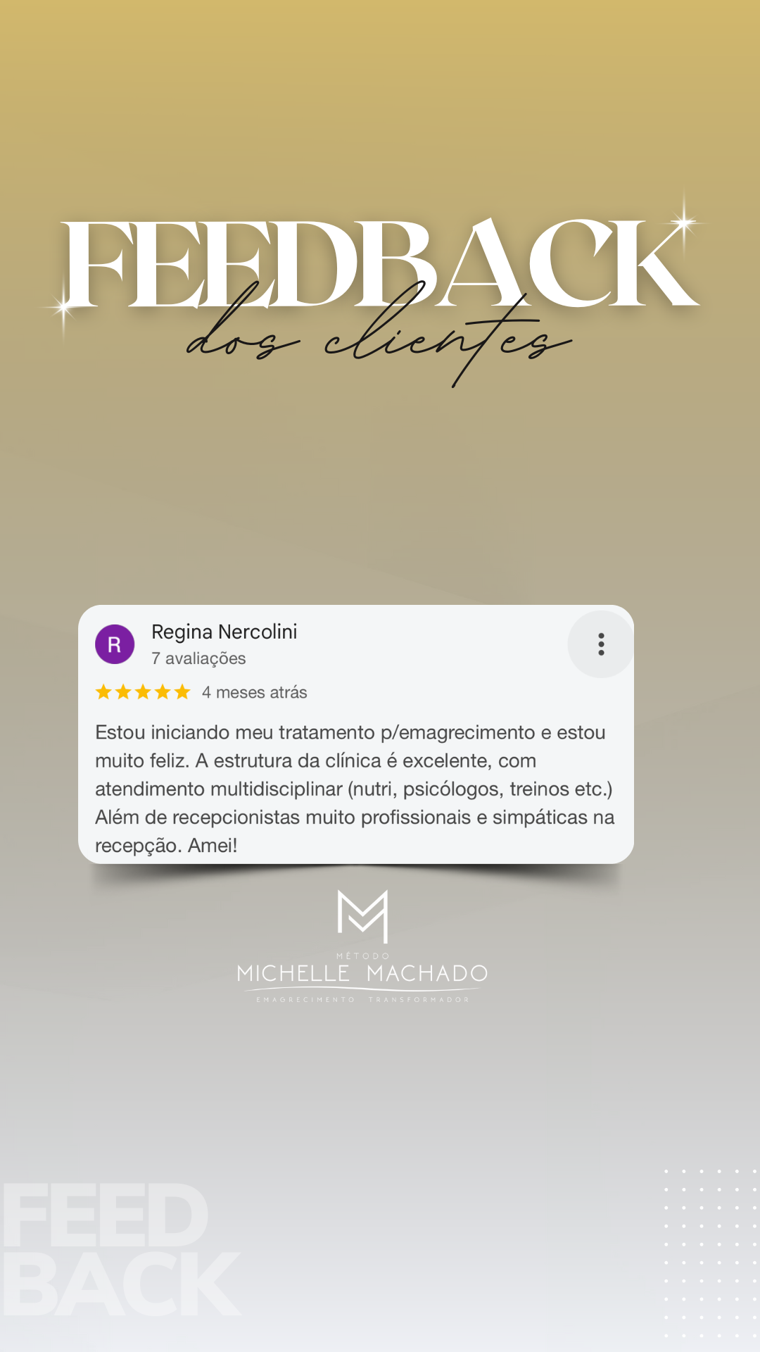 Feedback do Cliente Branco Minimalista Story - 13