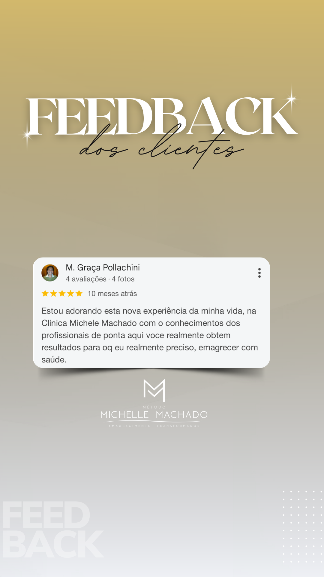 Feedback do Cliente Branco Minimalista Story - 15