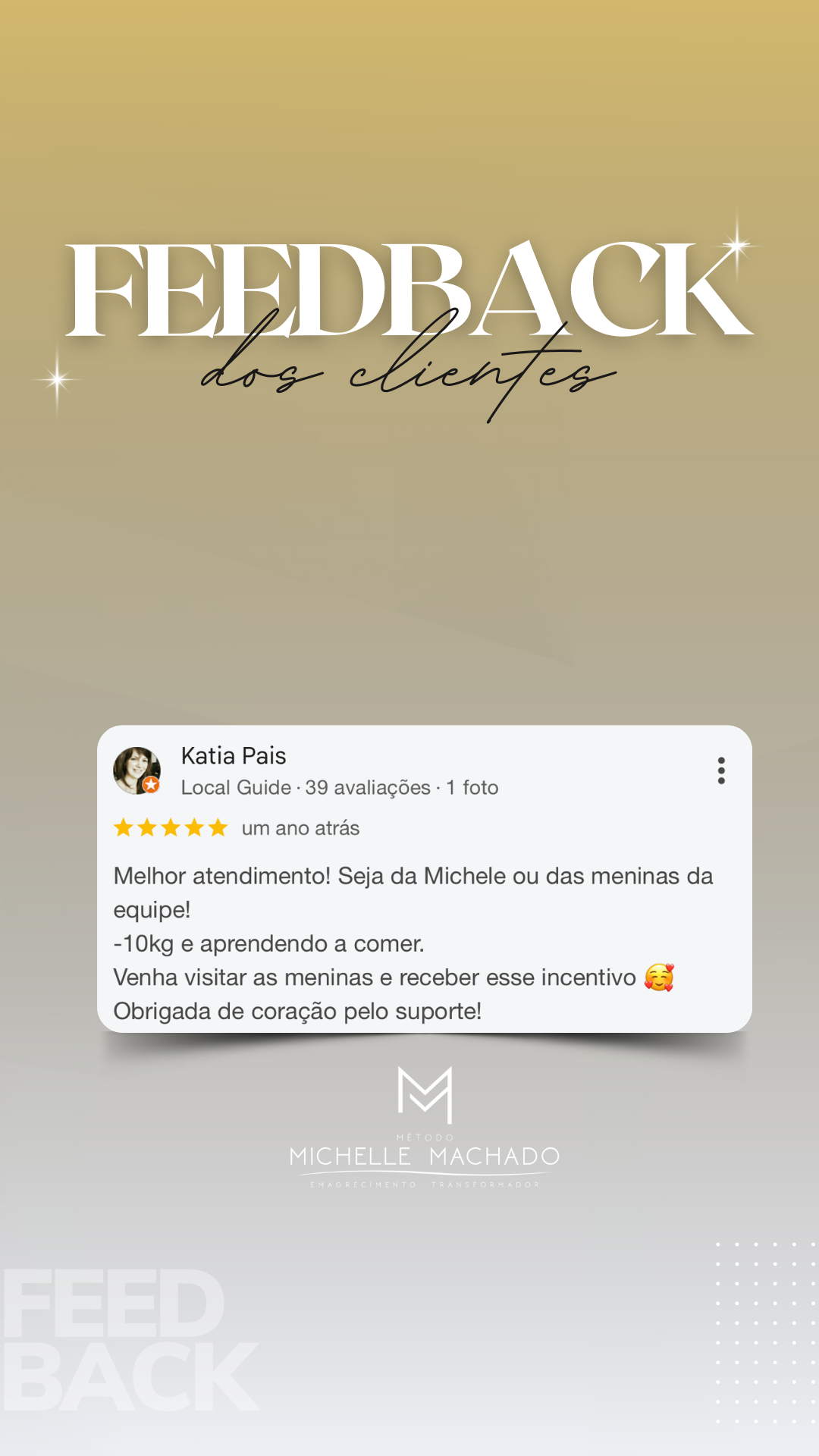 Feedback do Cliente Branco Minimalista Story - 19