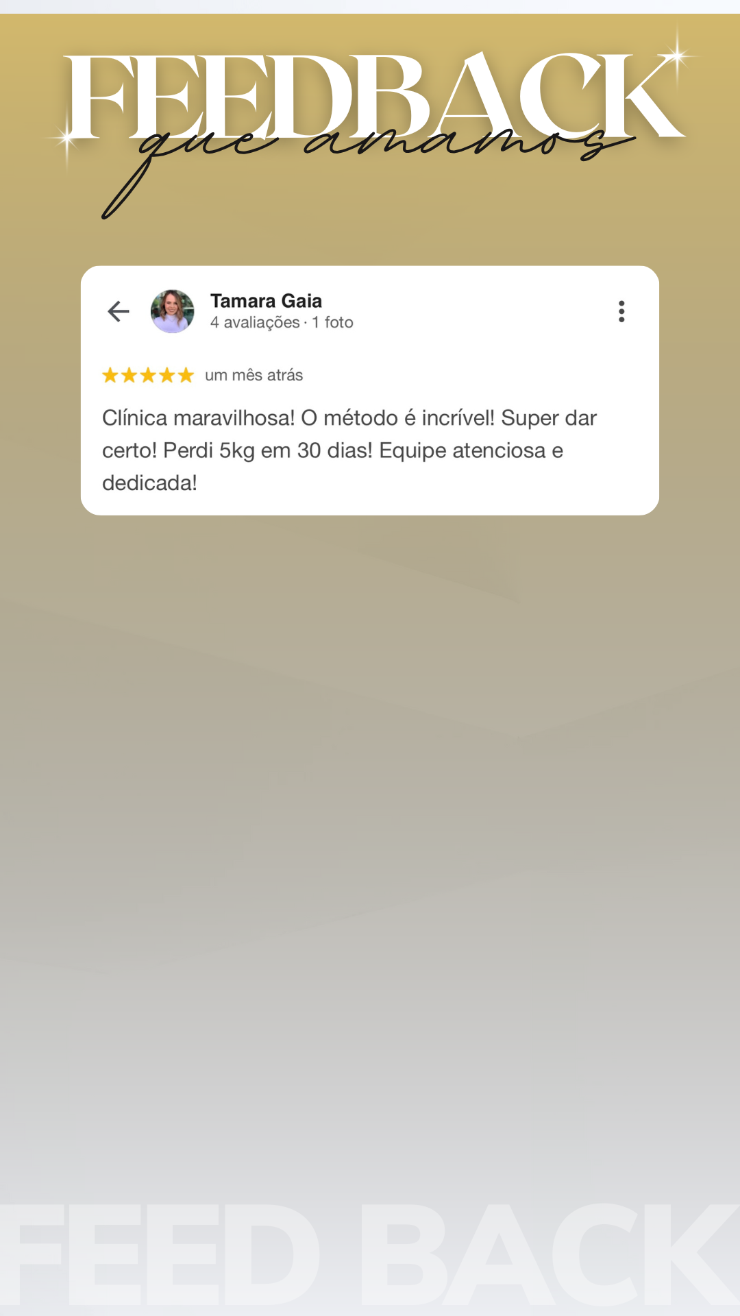 Feedback do Cliente Branco Minimalista Story - 3