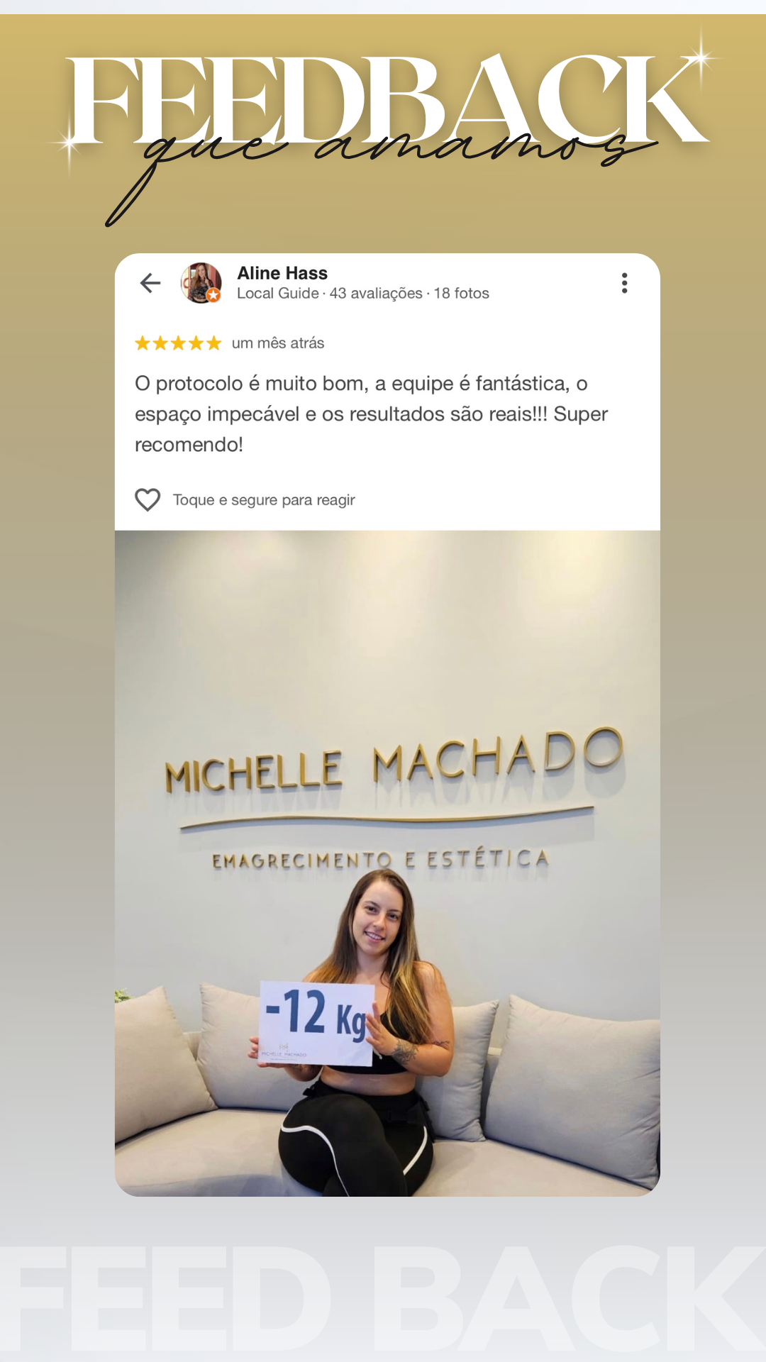 Feedback do Cliente Branco Minimalista Story - 6