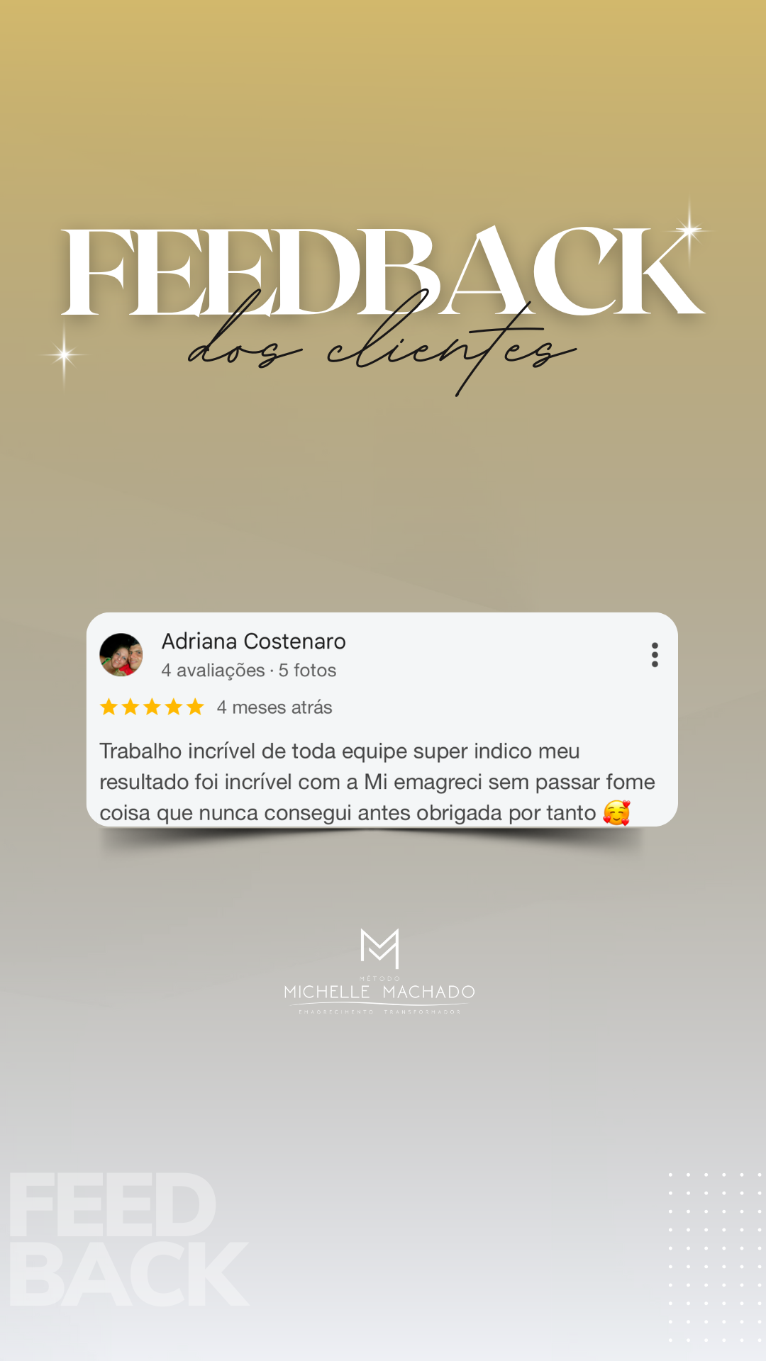 Feedback do Cliente Branco Minimalista Story - 7